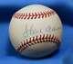 Hank Aaron Jsa Coa Autographié Ligue Nationale Onl Signée À La Main Baseball