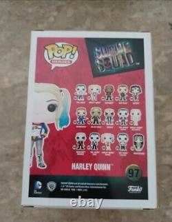 Harley Quinn Funko Pop #97 Signé À La Main Par Margot Robbie Lors D'un Congrès De Comics