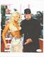 Hulk Et Brooke Hogan Vrai Photo Signée à La Main En Double 8,5x11 Jsa Coa Autographiée