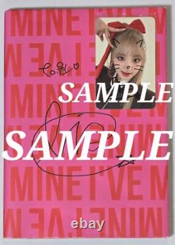 IVE Liz carte photo signée à la main + livre photo dédicacé