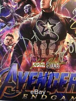 Impression Originale Signée Par Avengers Endgame Cast! 16x20 Autographe Signé À La Main