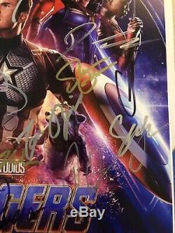 Impression Originale Signée Par Avengers Endgame Cast! 16x20 Autographe Signé À La Main