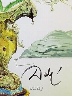 Impression mats de DALI 11x14 encadrée PRÊTE Signature à la main de l'artiste