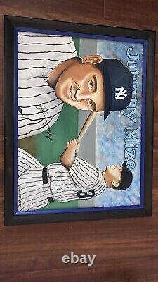 Impression signée à la main de Johnny Mize 27 x 21 New York Yankees