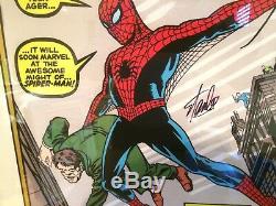 Incroyable Spider-man Stan Lee Autograph Signé Présentation Encadrée À La Main # 2