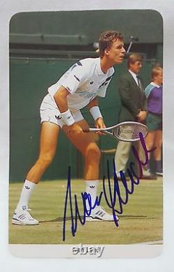 Ivan Lendl 1987 Fax-pax Tennis Carte Rookie Autographiée