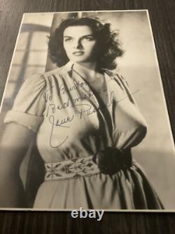 JANE RUSSELL signature manuscrite ? Photo originale 5x7 / Signature encre incroyable - très