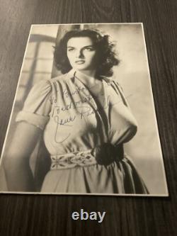 JANE RUSSELL signature manuscrite ? Photo originale 5x7 / Signature encre incroyable - très