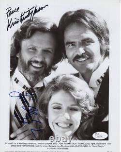 JILL CLAYBURGH + KRIS KRISTOFFERSON PHOTO SIGNÉE À LA MAIN 8x10 SEMI-TOUGH JSA
