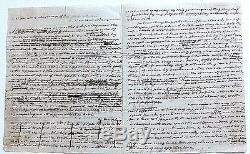 James Monroe 3 Pages Brouillon Manuscrit Entièrement À La Main Non Signé 9-6-1795