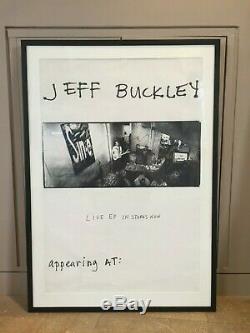 Jeff Buckley Originale Signée À La Main Affiche Encadrée 36 X 24 Affiche Withcoa