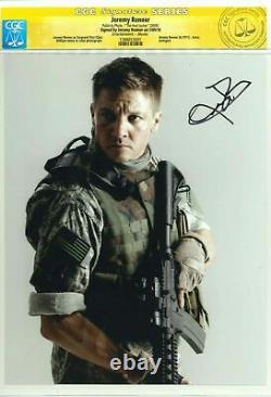 Jeremy Renner Signé À La Main Autographié La Photo Du Verrou Avec Cgc Coa Rare