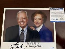 Jimmy Carter et Rosalind Carter signature manuscrite duale rare avec certificat ACOA