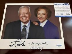 Jimmy Carter et Rosalind Carter signature manuscrite duale rare avec certificat ACOA