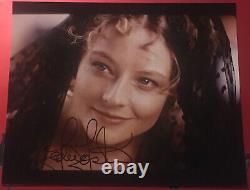 Jodie Foster photo dédicacée en personne et signée à la main - 8 x 10 avec COA