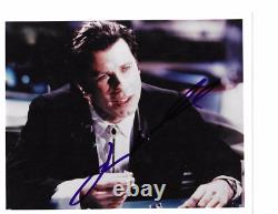 John Travolta Signé à la Main en Personne 8x10 Autographié RARE Beckett BAS COA
