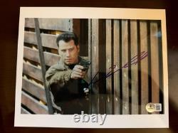 John Travolta signé à la main en personne 8x10 autographié RARE Beckett BAS COA