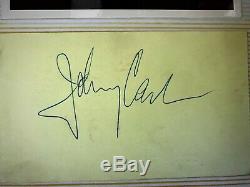 Johnny Cash, Burl Ives, Shel Silverstein & Roy Acuff Signée À La Main Autographes +++