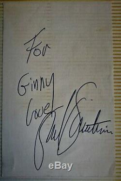 Johnny Cash, Burl Ives, Shel Silverstein & Roy Acuff Signée À La Main Autographes +++