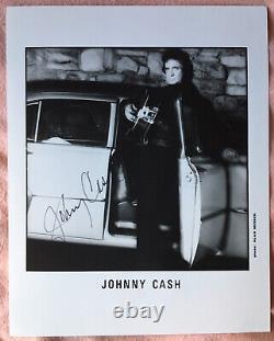 Johnny Cash Signé À La Main Autographié 8 X 10 Photo Avec Coa