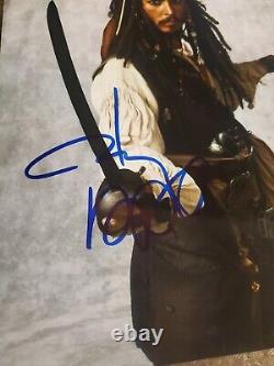 Johnny Depp Pirates Des Caraïbes Autographe Signé À La Main