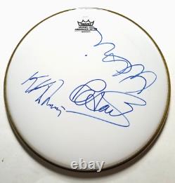 Judas Priest VRAI main SIGNÉE 12 Drumhead JSA Autographié Hill Halford Downing