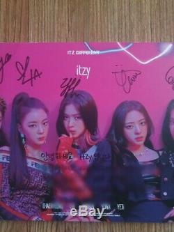 Jyp Itzy Promo Album Autographié Signée À La Main Message Type A