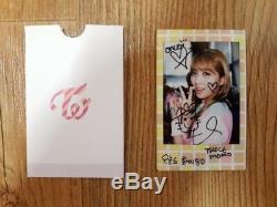 Jyp Twice Event Prize Réel Momo Signé Polaroid Autographié À La Main