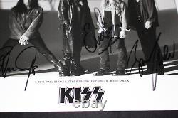 KISS 1995 Photo de publicité SIGNÉE à la main 100% ORIGINALE Autographes Unplugged DETROIT