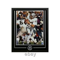 Ken Stabler Main Signé & Encadré Oakland Raiders 16x20 Photo de Football