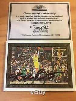 Kobe Bryant A Signé La Main Carte Topps Autograph Avec # Coa-authentique 29 De 30