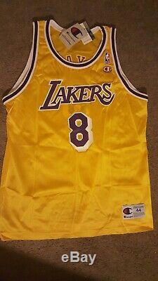 Kobe Bryant Autographié Signée À La Main D'argent Rare Sharpie Lakers Or Jersey # 8