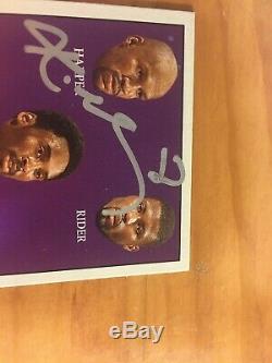 Kobe Bryant / Shaquille O'neal Fleer Main Signé Carte Autographe Avec Coa-authentique