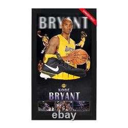 Kobe Bryant Signé À La Main Chaussures Encadrées La Los Angeles Lakers Lebron Jordan Shaq