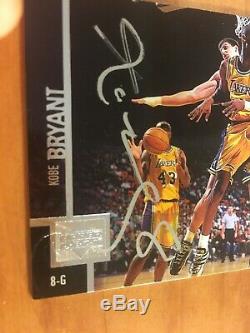 Kobe Bryant Ud Main Signé Timbre Autograph Board Carte Withscore-coa, Plus Authentique