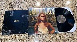 Lana Del Rey Hand Signed Autographe 3x Paradise Signee Lp Vinyl Gai Coa