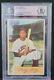 Larry Doby Signé Autographié 1954 Bowman Beckett Bas Jackie Robinson