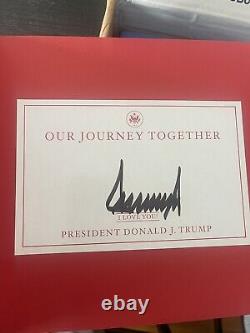 Le Président Donald Trump Livre Notre Voyage Ensemble Signé Copy Brand New