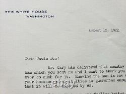 Le Président Franklin D. Roosevelt A Signé La Main 1944 Maison Blanche Lettre Officielle