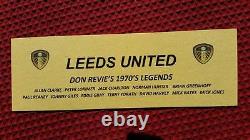 Leeds United Don Revie's 12 Vraies Légendes Signées À La Main Chemise Nouveau Coa Aftal