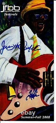 Légendes du blues RARE! Signées à la main par 5 XG Autographs avec certificat d'authenticité