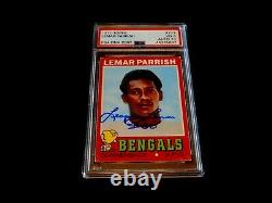 Lemar Parrish 1971 Topps #233 Autographies Rookie Futurs Bengales Hof Auto Psa/adn