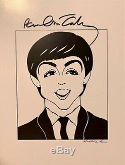 Les Beatles / Paul Mccartney / Véritable Main-signé / Original Kaplan Caricature
