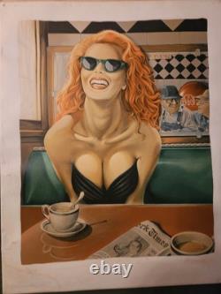 Lithographie signée à la main MAXINE par Patrick Anthony Pierson