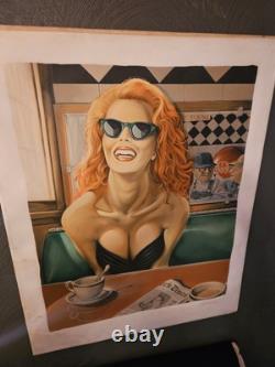 Lithographie signée à la main MAXINE par Patrick Anthony Pierson