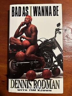 Livre 'Bad As I Wanna Be' de Dennis Rodman dédicacé à la main