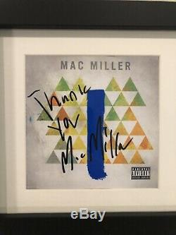 Mac Miller Main Blue Slide Signe Parc CD Framed Autograph Rare Jsa Coa Lettre