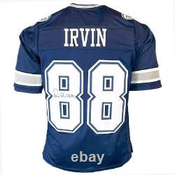 Maillot de football de la marine de Dallas signé par Michael Irvin (JSA)