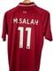 Maillot De Football Signé à La Main, Autographié Par Mohamed Salah, Avec Certificat D'authenticité Beckett.
