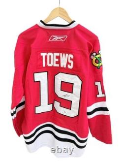Maillot dédicacé de Jonathan Toews avec certificat d'authenticité BAS